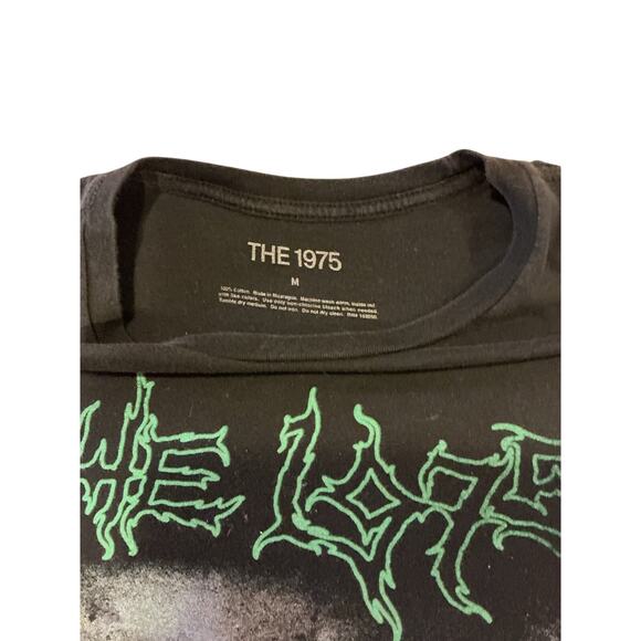 The 1975 Long Sleeve Graphic Tee Black Band Shirt Size Medium - Picture 2 of 4